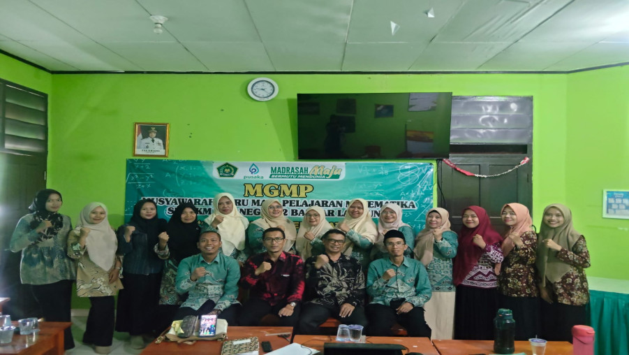 Kegiatan MGMP Matematika Se-KKM MTsN 2 Bandar Lampung: Perkuat Peran Guru di Era Digital