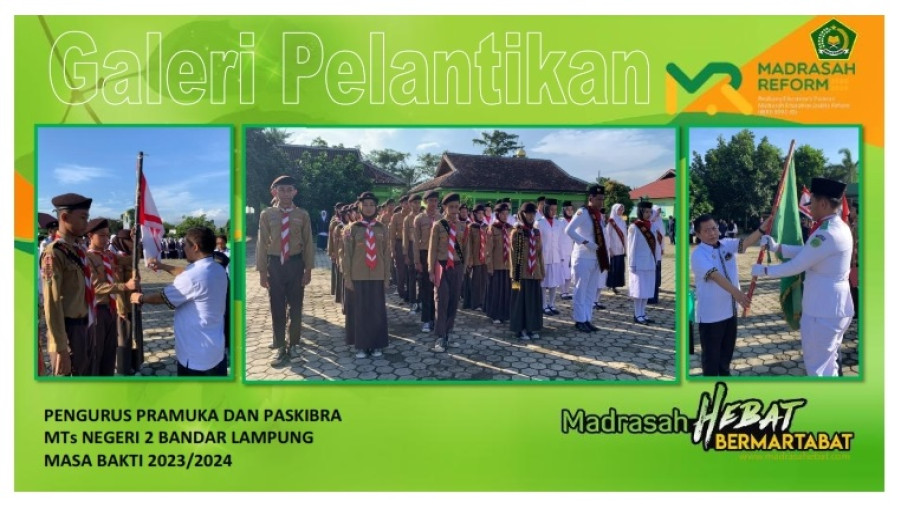 PELANTIKAN PENGURUS PRAMUKA DAN PASKIBRA