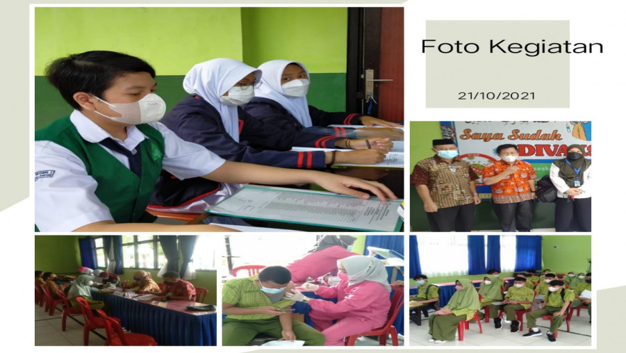 MTsN 2 Bandar Lampung Gelar Vaksinasi Tahap Kedua Untuk Siswa Kelas VIII