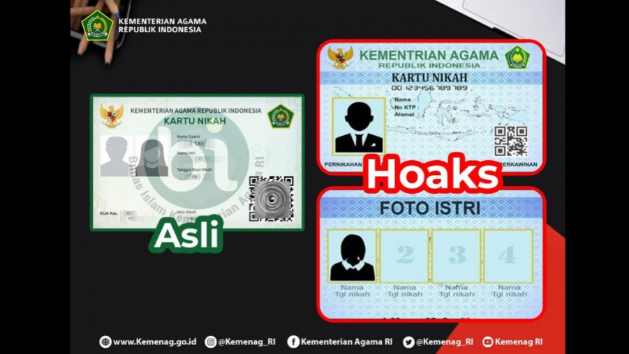 Beredar Hoaks Kartu Nikah, Ini Penampakan Kartu Nikah Digital Kemenag