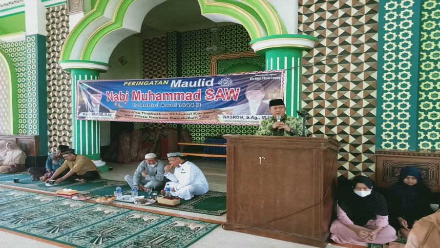 MTs Negeri 2 Bandar Lampung Gelar Peringatan Maulid Nabi Muhammad SAW Tahun 1444 Hijriyah