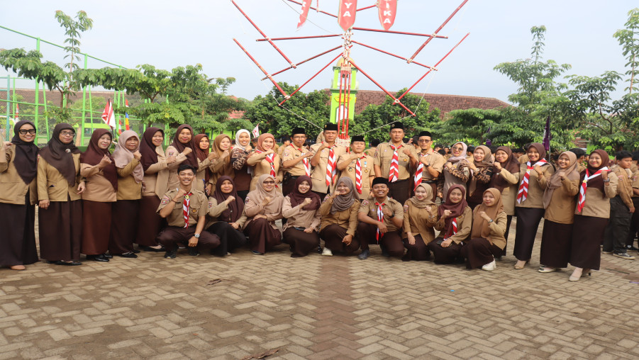 Peringatan Hari Pramuka ke-64 di MTsN 2 Bandar Lampung