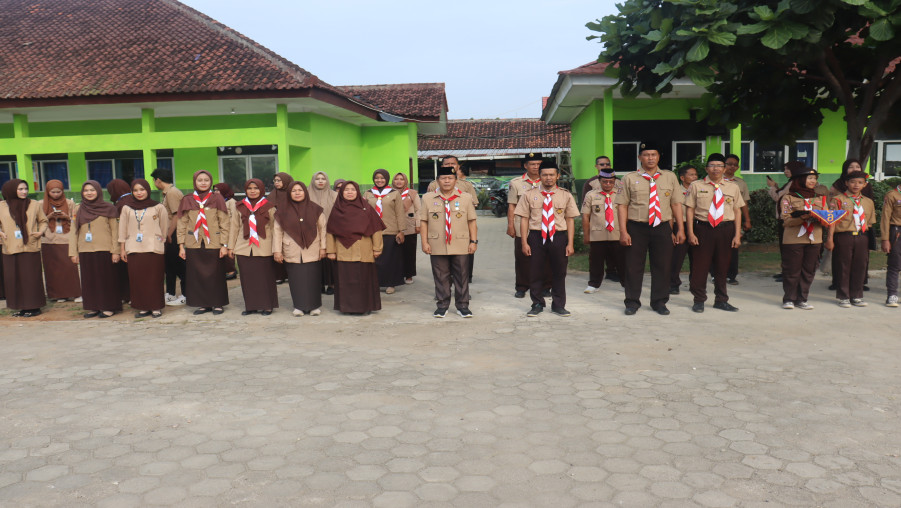 Kegiatan Masa Orientasi Pramuka (MOP) MTsN 2 Bandar Lampung Dimulai