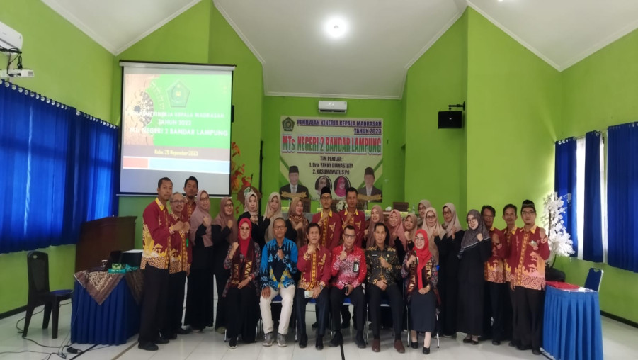 Tim PKKM Nilai Kinerja Kepala MTs Negeri 2 Bandar Lampung