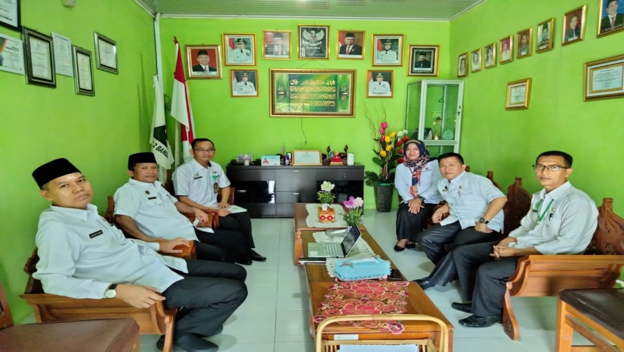 Kantor Wilayah Kementerian Agama Provinsi Lampung dan Kantor Kementerian Agama Kota Bandar Lampung Monitoring Ujian Madrasah di MTs Negeri 2 Bandar Lampung