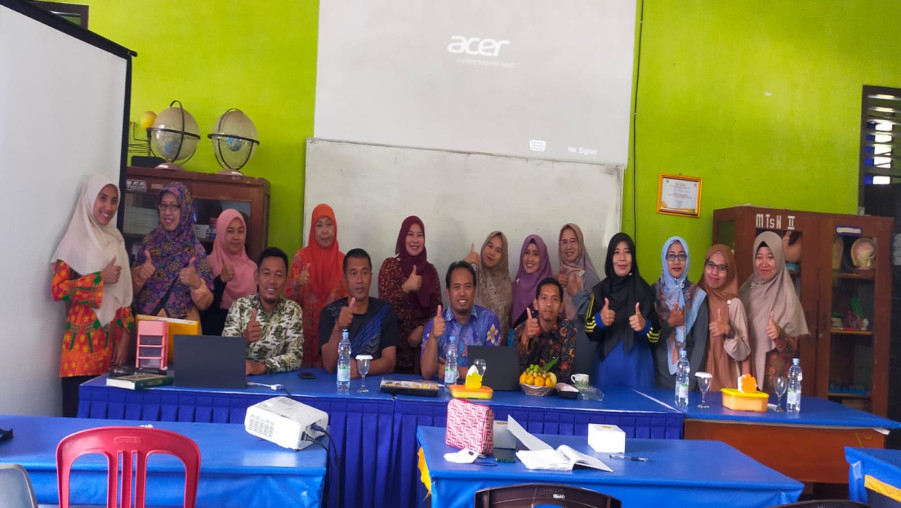 Kegiatan Lanjutan Realizing Education's Promise Madrasah Education Quality Reform (REP-MEQR) 2023 Tahap 2 di MTs Negeri 2 Bandar Lampung