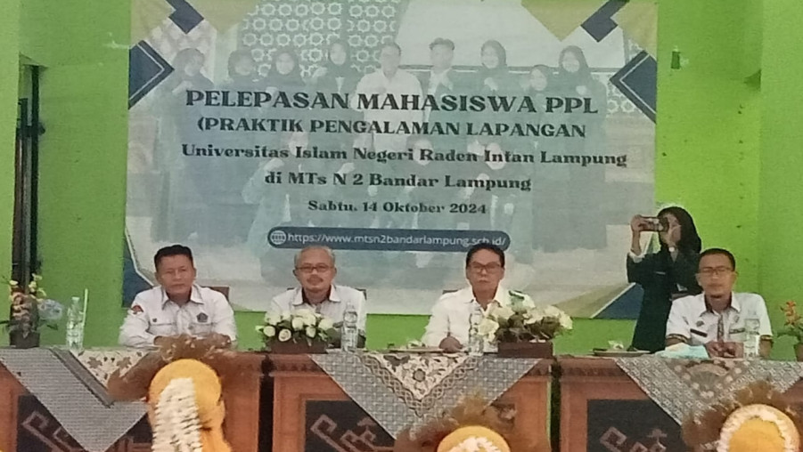 Acara Pelepasan Mahasiswa PPL UIN Raden Intan Lampung di MTs Negeri 2 Bandar Lampung