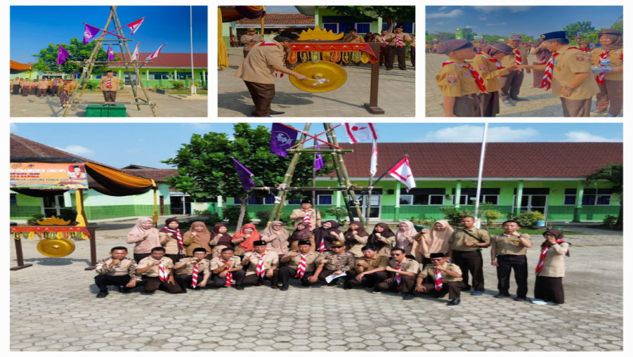 MTs Negeri 2 Bandar Lampung Gelar Upacara Pembukaan Kegiatan Masa Orientasi Pramuka.