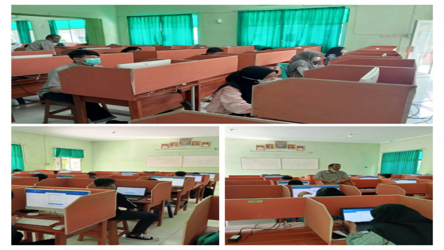 Mengikuti Simulasi Asesmen Nasional Berbasis Komputer (ANBK)
