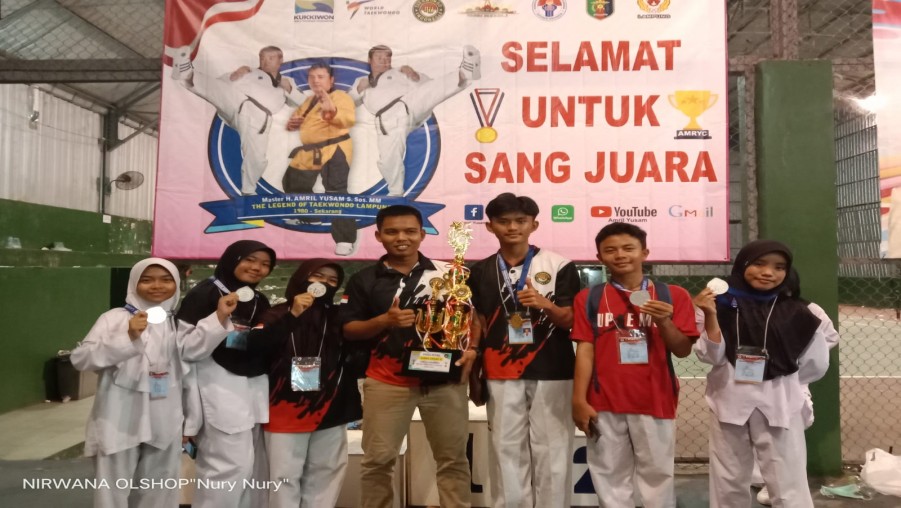 MTsN 2 Bandar Lampung Borong Mendali di Open turnamen Begawi Taekwondo Lampung